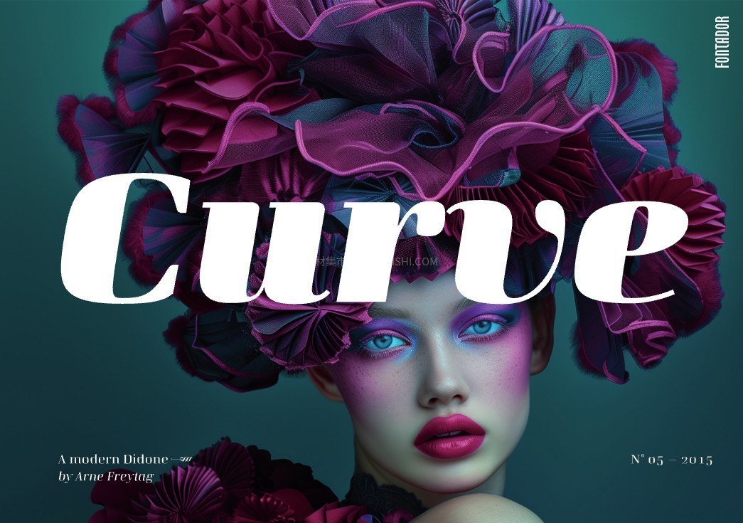 Curve 优雅新古典衬线字体家族